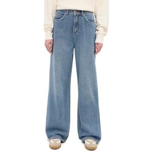 MUSTANG - Luise - Wijde Jeans - Middenblauw - Dames