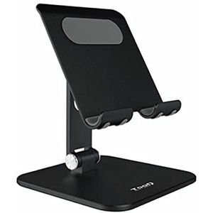 Monkey Ladder Verstelbare tafelstandaard voor tablets tot 13 inch, inklapbaar, aluminium, zwart