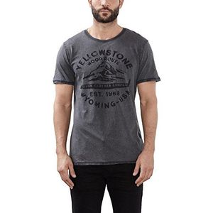 ESPRIT Heren T-shirt, grijs (dark grey 020), 3XL