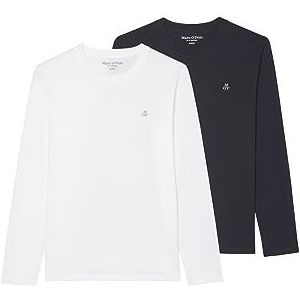 Marc O'Polo Heren T-shirt (verpakking van 2), B00, L