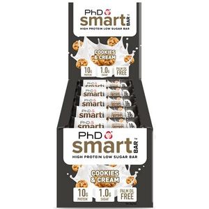 PhD Nutrition Smart Bar Protein Eiwitreep koekjes en room 24x32g, 31% eiwit