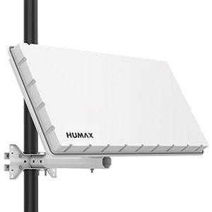 Humax - H39D2 - Flat SAT Antenne - Wit - Voor 2 Deelnemers