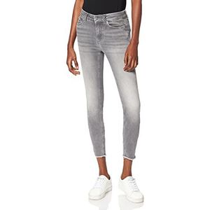 VERO MODA VMPEACH Skinny Fit Jeans voor dames, super zachte halfhoge taille, Medium Grey Denim, (XS) W x 30L