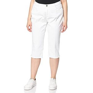 BRAX Dames stijl Mary Capri zomercapri vrijetijdsbroek, wit, 27W x 30L