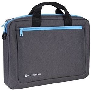 dynabook Geavanceerde laptophoes - 15,6 inch laptoptas met schouderriem, trolleyriem - gewatteerd laptopvak - waterafstotende laptophoes en organizer - voorvak voor accessoires