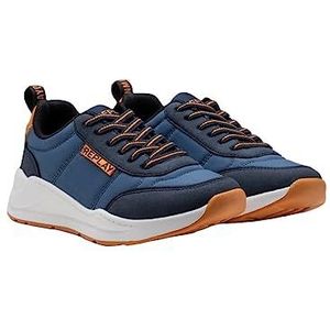 Replay Jongens Type 1 Boy Sneakers, 369 Navy Oranje, 33 EU