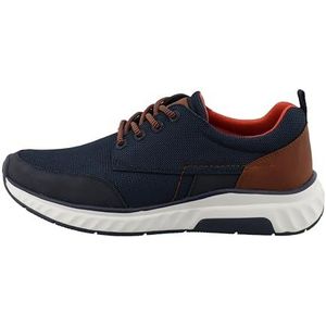 Tom Tailor - Casual Schoenen - Navy/Bruin - Veterschoen - Sleehak