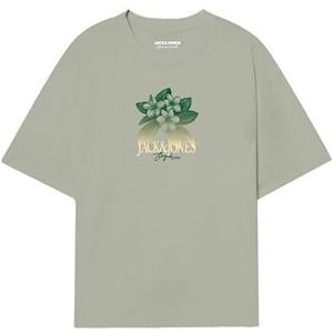 JACK & JONES Joralmeria Tee Ss Crew Neck FST Jnr T-shirt voor heren, Celadon Tint, 140