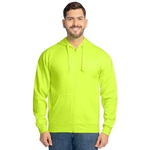 Fruit of the Loom Men's Eversoft Fleece Hoodies (Regular & Big Man), Full Zip-Safety Green, 3X-Large
