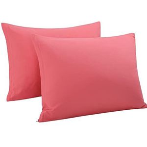 sourcingmap Standaard kussenslopen met ritssluiting, kussenslopen, beschermhoezen, Egyptisch katoen, 300 draadtelling, 2 stuks