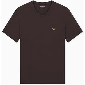 Emporio Armani - Soft Modal T-shirt - Zwart - Korte Mouwen - V-hals