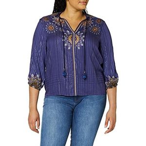 Desigual Dames Blus_Salina Blouse, blauw, XS