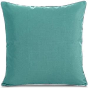 Eurofirany Garden Kussenhoes voor buiten, 1 stuk, waterdicht, voor bankkussens, waterdicht, sierkussen voor de tuin, 45 x 45 cm, turquoise 4