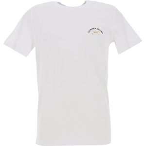 Teddy Smith Heren T-shirt, azuurblauw, MC, wit, maat M, Wit, M