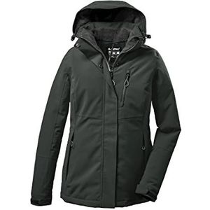 Killtec Kow 140 Wmn Jckt functionele jas voor dames, winterjas met afritsbare capuchon, 00787-donkerblauwgroen, 36