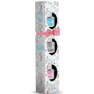 Snails - Nagellakset - Glittergrijs Blauw Roze - 3 x 5 ml