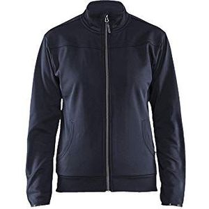 Blaklader 339425268699XL dames sweatshirt met ritssluiting, donker marineblauw/zwart, maat XL