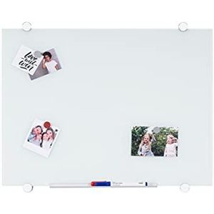 Bi-Office Glazen bord Flow, magneetbord wit, 60 x 45 cm
