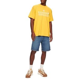 LTB Jeans Heren T-shirt gemaakt van katoen in geel oversized - maat S, geel, S