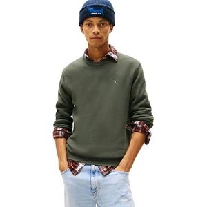 Tommy Jeans - TJM Slim ESS - Sweater - Groen - Katoen
