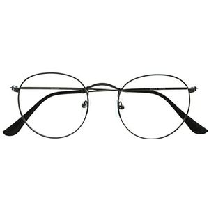 OPULIZE Sol Blauw Licht Blokkerende Bril Cool Retro Vermindert Glare Anti Hoofdpijn Verbeteren Slaap Computer Gaming Mens Womens B94, Gunmetal Grijs, +3.50 Magnification