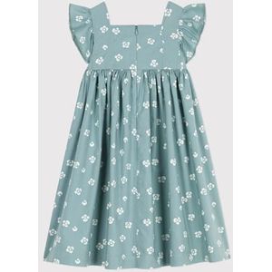 Petit Bateau Mouwloze jurk voor meisjes, Groen/Wit, 10 jaar
