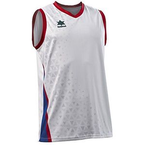 Luanvi Basket Cardiff Basketbal, shirt zonder mouwen M wit/blauw
