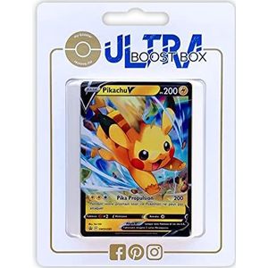 Pikachu V SWSH285 - Ultraboost X Epée et Bouclier 12.5 Zénith Suprême - Doos met 10 Franse Pokemon kaarten