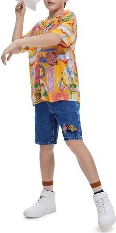 Overhemden - Resort-stijl - Korte Mouwen Overhemd - Multicolor Stempelprint