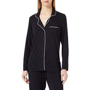 CCDK Copenhagen Dames Super Soft Bamboo CCDK Pajamas Shirt, Black Pajama Top, L