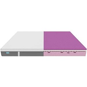 Cecotec Visco-elastische matras en afneembare overtrek, Original Flow + 120 x 200, 3 lagen, hoogte 25 cm, hoge sterkte, geprofileerde schuimkern HRC2+, MorphoAdapt+, Fresh & EasyClean