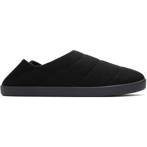 TOMS Heren Ezra Slipper, Zwart Vilt Fleece, 47.5 EU