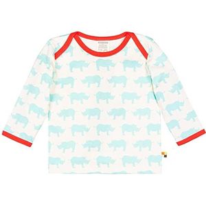 loud + proud Uniseks kindershirt met lange mouwen en opdruk, van biologisch katoen, GOTS-gecertificeerd T-shirt, blauw (Cloud Cl), 74-80