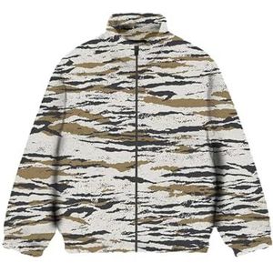 Jack & Jones - Fleece Jas - Beige - Ritssluiting - Losse Pasvorm