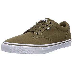 Vans Heren Winston Low-top, Groen Canvas, 45 EU