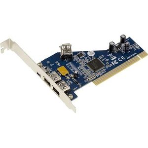 KALEA-INFORMATIQUE - PCI-naar-FireWire 400 - Controllerkaart - Met TSB43AB23 TI-chipset - 3-poorts