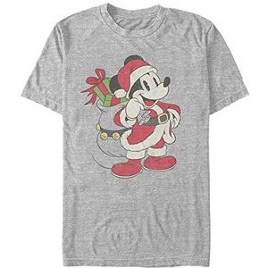 Disney Mickey Classic - Just Santa Mickey Unisex Crew neck T-Shirt Melange grey 2XL