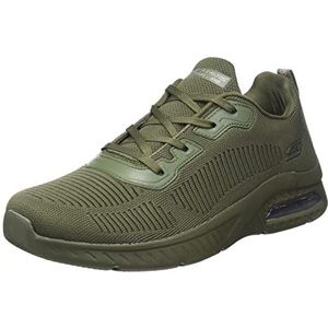 Skechers Dames Squad AIR Sneaker, Olive, 35 EU