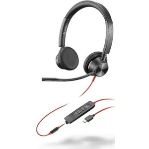 Poly Hoofdtelefoon 8X222AA Zwart
