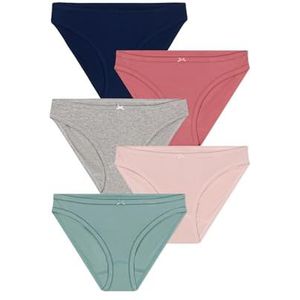 PETIT BATEAU - Set van 5 Slips - Zwart - Katoen