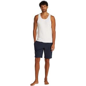 TOMMY HILFIGER - Pyjashort Tanktop - Blauw/Wit - Katoen