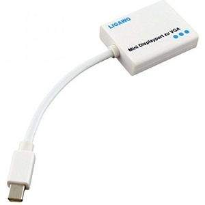 Ligawo 6518907 MDP Mini DisplayPort naar VGA-adapterkabel ""Thunderbolt compatibel"" wit