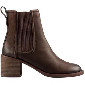 Clarks Premium Dames Chamberly Top Chelsea Boot, Donkerbruin Lea, 5.5 UK, Donkerbruine Lea, 38.5 EU