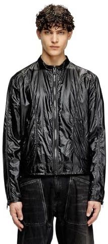 Diesel - J-Clays Jacket - Leren Jas - Zwart