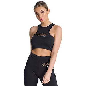 Gianni Kavanagh Black Gianni Crop Top T-shirt voor dames, blue, L