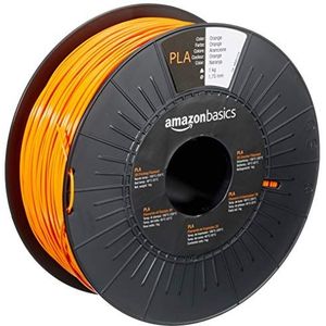 Amazon Basics 3D-printerfilament, PLA, 1,75 mm, oranje, spoel van 1 kg