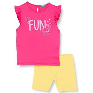 United Colors of Benetton broek voor meisjes, 249 - Giallo Fucsia, 3 Maanden