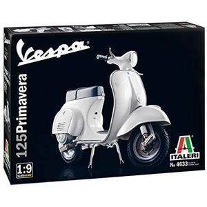 Italeri 4633 Vespa 125 Primavera Motorfietsmodel bouwpakket 1:9 Italië 510104633-1, modelbouw, standmodelbouw, knutselen, hobby, lijmen, plastic bouwset, ongelakt, medium
