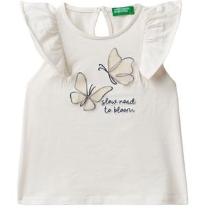 United Colors of Benetton Onderhemd voor meisjes en meisjes, Wit, 2 anni