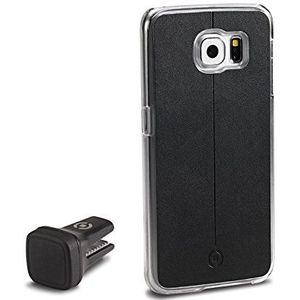 Celly Smart Drive Cover en Universele Mini Magnetische Auto Houder voor Samsung Galaxy S6 - Zwart